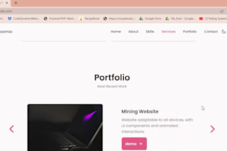 do personal portfolio websites and any landing website