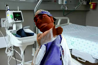 dr puppet message on video