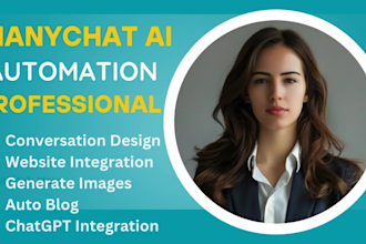 create manychat and uchat chatbot for your social media business