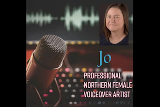 record british female voice over northern england accent