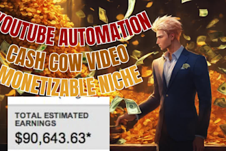 automated cash cow channel, faceless cash cow video, youtube earning