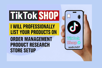 set up tiktok shop, manage it, add products for dropshipping