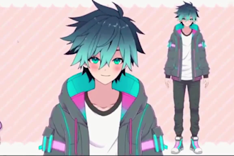 design high quality custom vtuber avatar model live2d vtuber commission anime