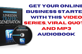 linkedin traffic generation video series, viral quote, and mp3 audiobook