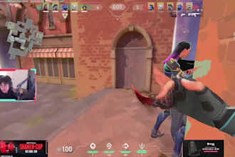 create animated valorant streaming pack for twitch and youtube