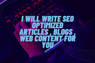 write technical SEO blog and tech articles