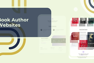book author website, ebook website, book website, ebook landing page