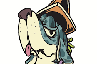 create unique character sticker, tshirt for your logo