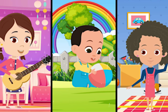create kids animation instagram tiktok youtube shorts and reels