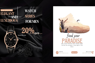 design a promotional poster that fits your needs