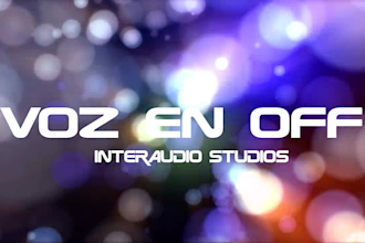record voice over spanish or narration for opening  or intro