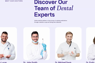 design and develop a professional custom dental website seo friendly