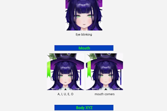 design and rig live2d virtual illustration model for vtuber commission