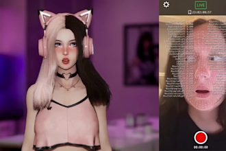 design live2d, live3d, vtuber, mmd, sfm and vrm character model