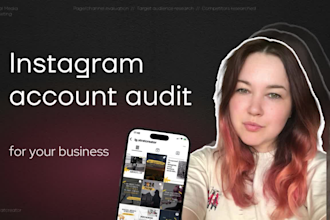 audit your instagram account and help with content strategy