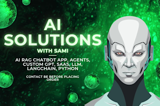build ai rag chatbot app, agents, custom gpt, saas, llm, langchain, python