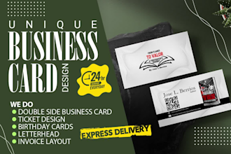 design business card and letterhead for your company