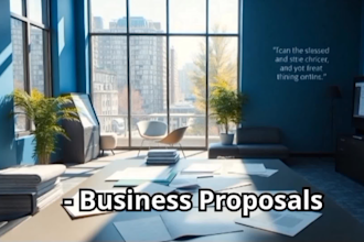write you an executive partnership business plan for startup, loan, pitch deck