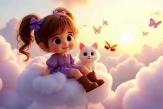 create ai animation cartoon for kids animination bedtime story  animation style