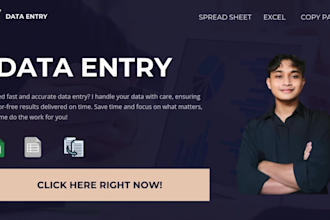 perform accurate excel data entry and google sheet automation