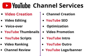be your youtube content creator and channel video creator