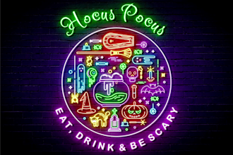 do stunning neon text logo podcast cover with unique animated GIF
