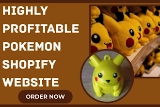 design pokemon trading card game website  tcg card  shopify store website