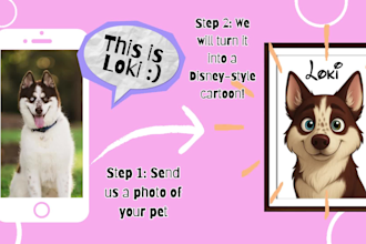 turn your pet into a disney or pixar character