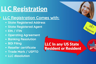 do llc registration, ein, boi, US llc for non residents