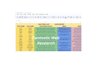 do online research, typing and web research