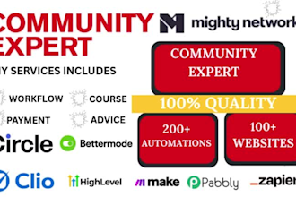 your online course community on circle, skool, mighty network,kajabi,ghl,skool