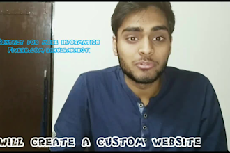 create custom website for you