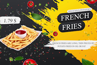 create resturant promo or food menu promotion video