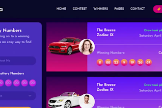 build squarespace raffle event website tour booking website competition website