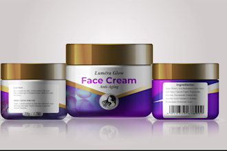design skincare, haircare label with 3d mockup for you
