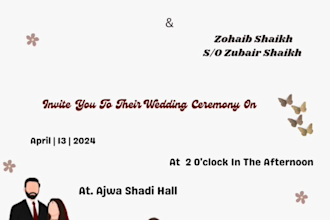 design a wedding invitation