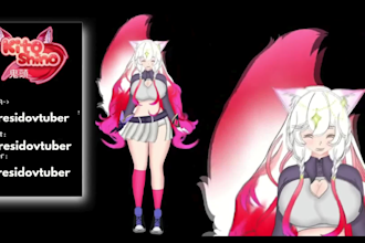 do 2d vtuber, vtuber character, vtuber commission, vtuber rigging using live2d