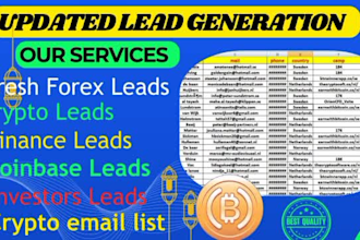get hot targeted leads latest forex leads,crypto investors leads,and oil and gas