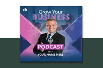 create attractive podcast cover art and itunes podcast logo