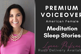 do a guided meditation or sleep story female voice over
