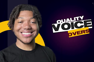 record a professional quality urban american male voice over
