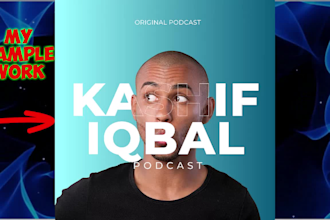 design HD podcast cover art professionally