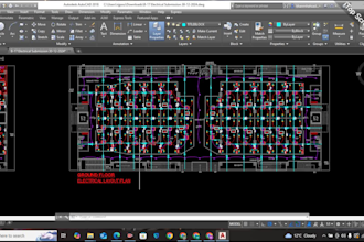 electrical drawings ,lighting plan, load calculation