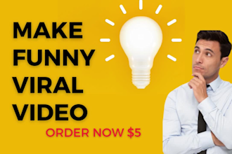 create funny viral videos and shorts  youtube and instgram