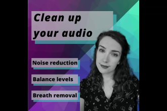 清洁音频，降噪，编辑和增强您的声音