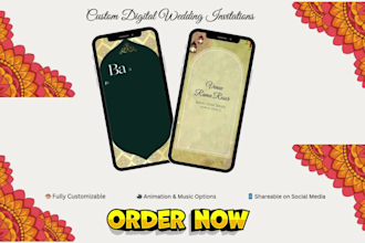 create digital wedding invitations for your special day