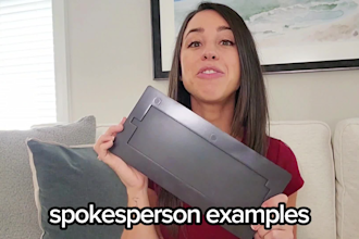 create a spokesperson video for your brand or product