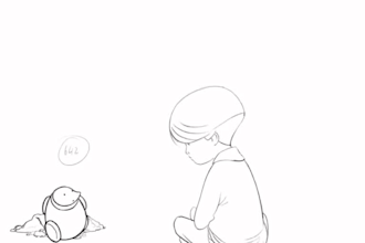 do 2d traditional animation, frame by frame animation, hand drawn , 2d line art