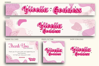 design custom shopify and etsy shop banners and branding kits
