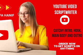 write youtube scripts for you